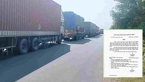 डबरा में RTO की कथित अवैध वसूली के विरोध में ट्रक चालकों ने किया हाईवे जाम, आरक्षक बालाजी गुर्जर निलंबित